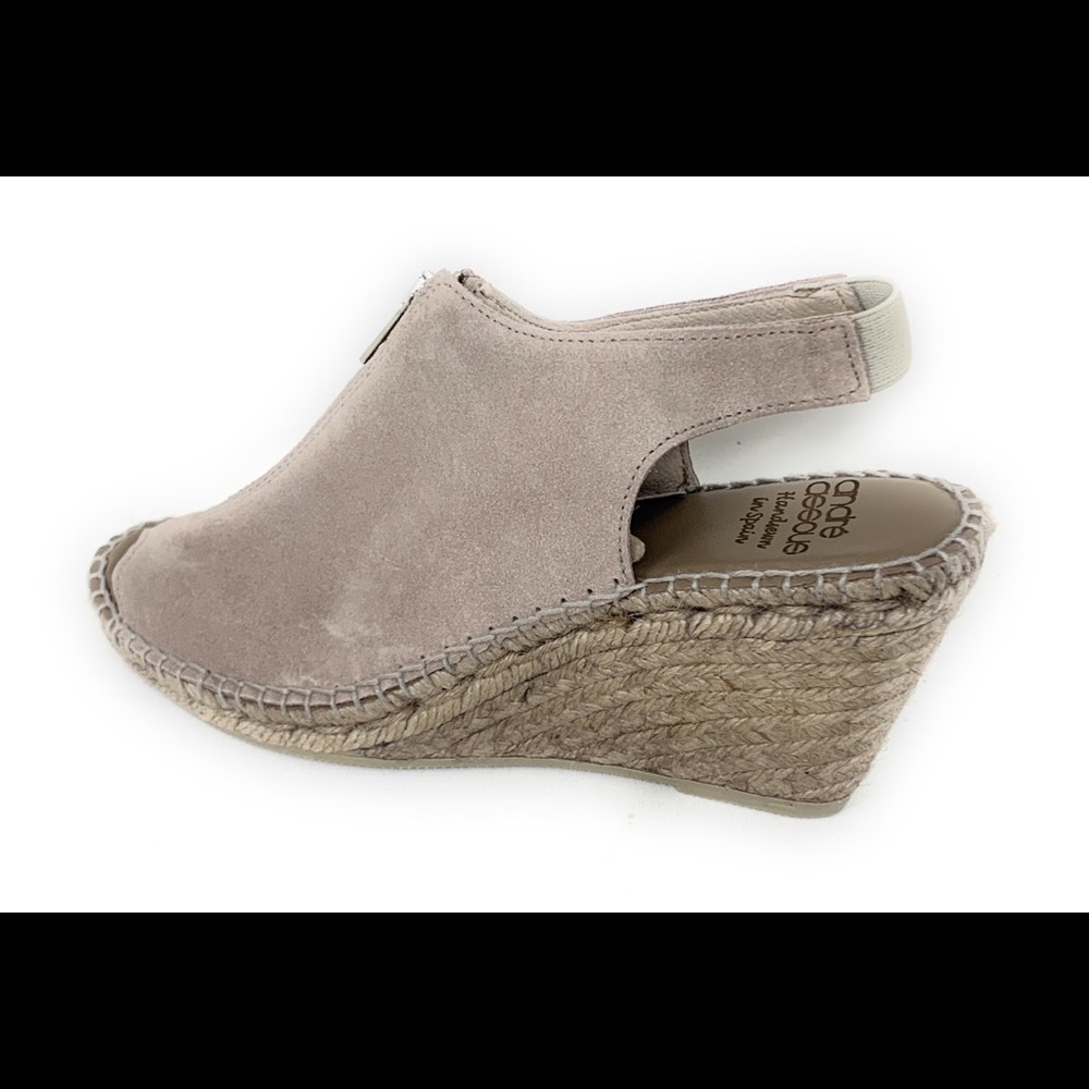 Andre Assous Rhea  Espadrille Taupe/Black